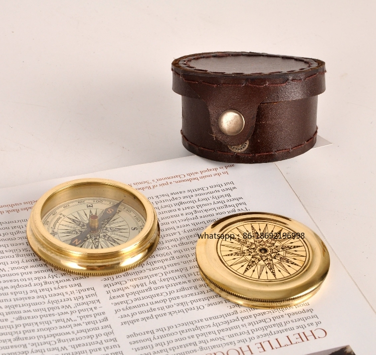 Collectible Vintage Tools - Étui en cuir Vintage en laiton