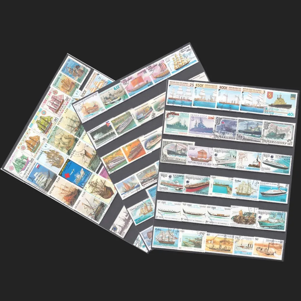 Collectible Vintage Postage Stamps - 100 timbres spéciaux de navires et