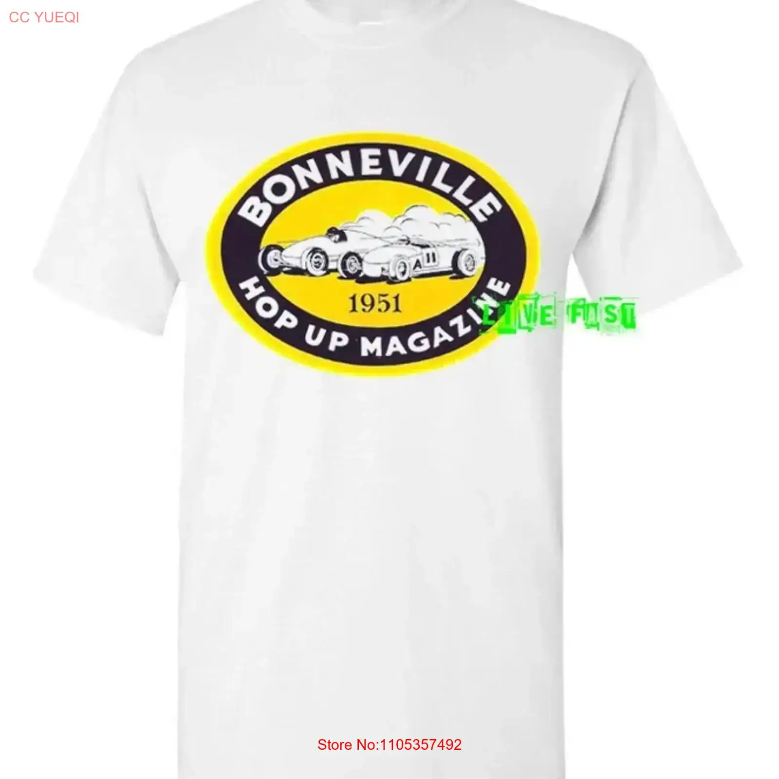 Collectible Vintage T Shirts - T-shirt BONNEVILLE SALT FLATS 1951, hot