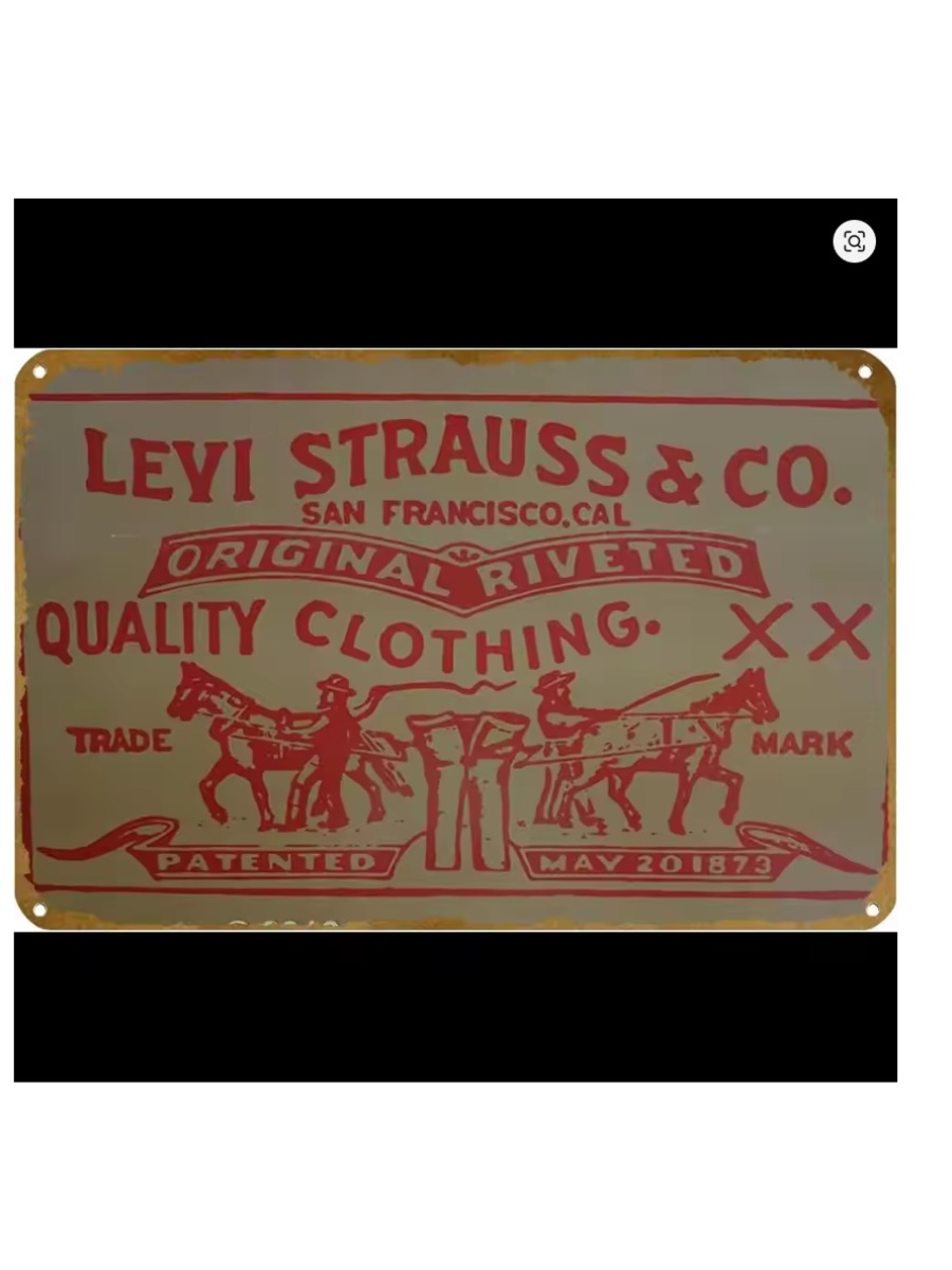 Vintage Collectible Signs - Levi Strauss Co – affiche Vintage