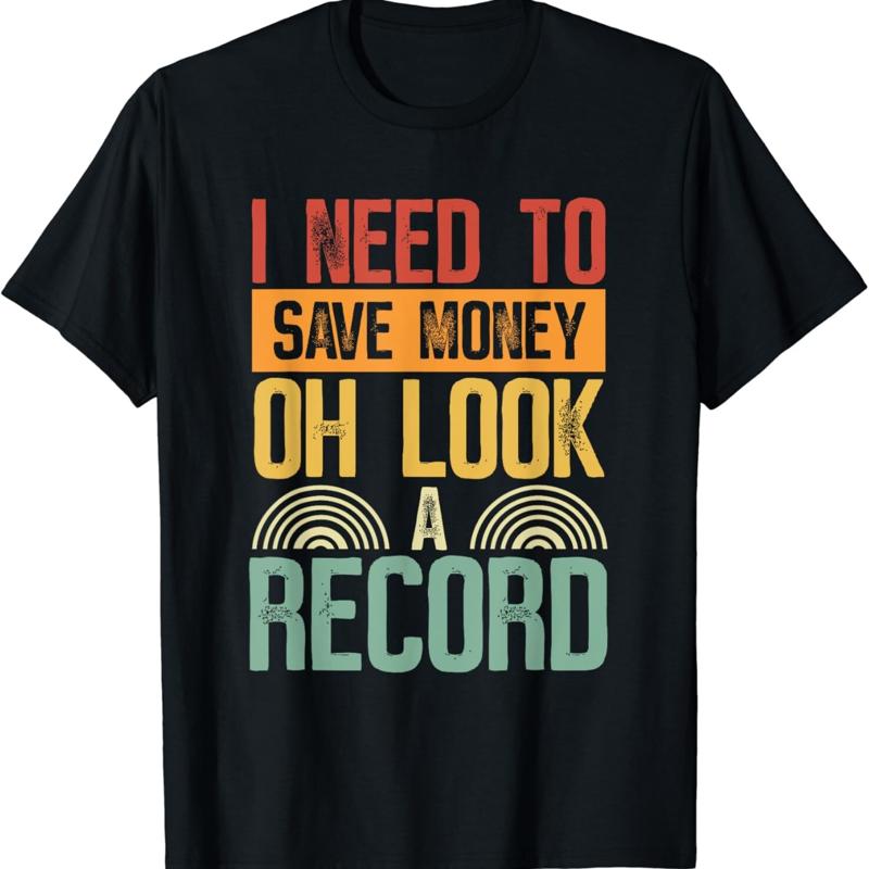 Collectible Vintage T Shirts - T-shirt pour collectionneur de disques vinyles