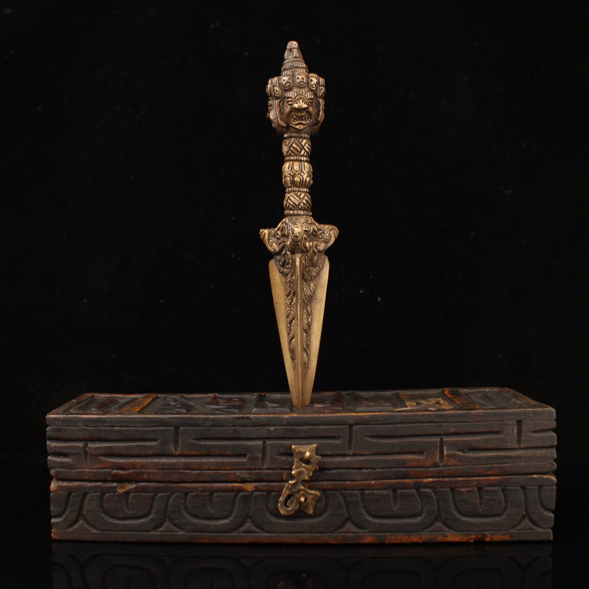 Collectible Vintage Tools - Vajra Phurba tibétain bouddhiste vintage en