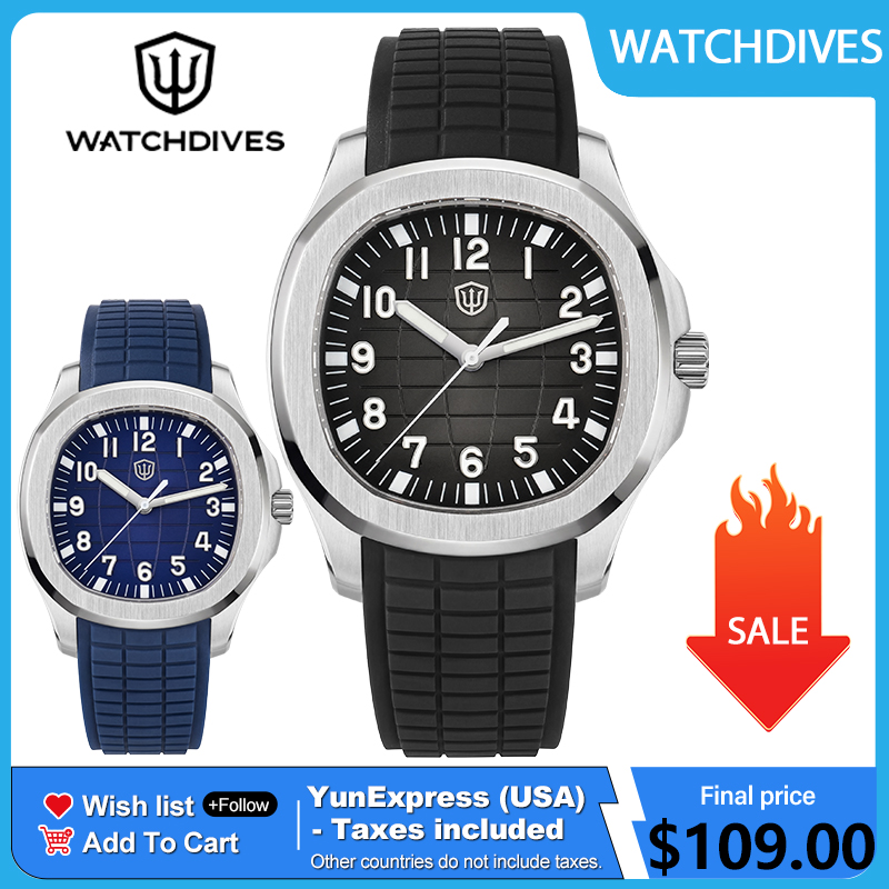 Vintage Collectible Watches - Watchdives WD008 38mm Montre de plongée