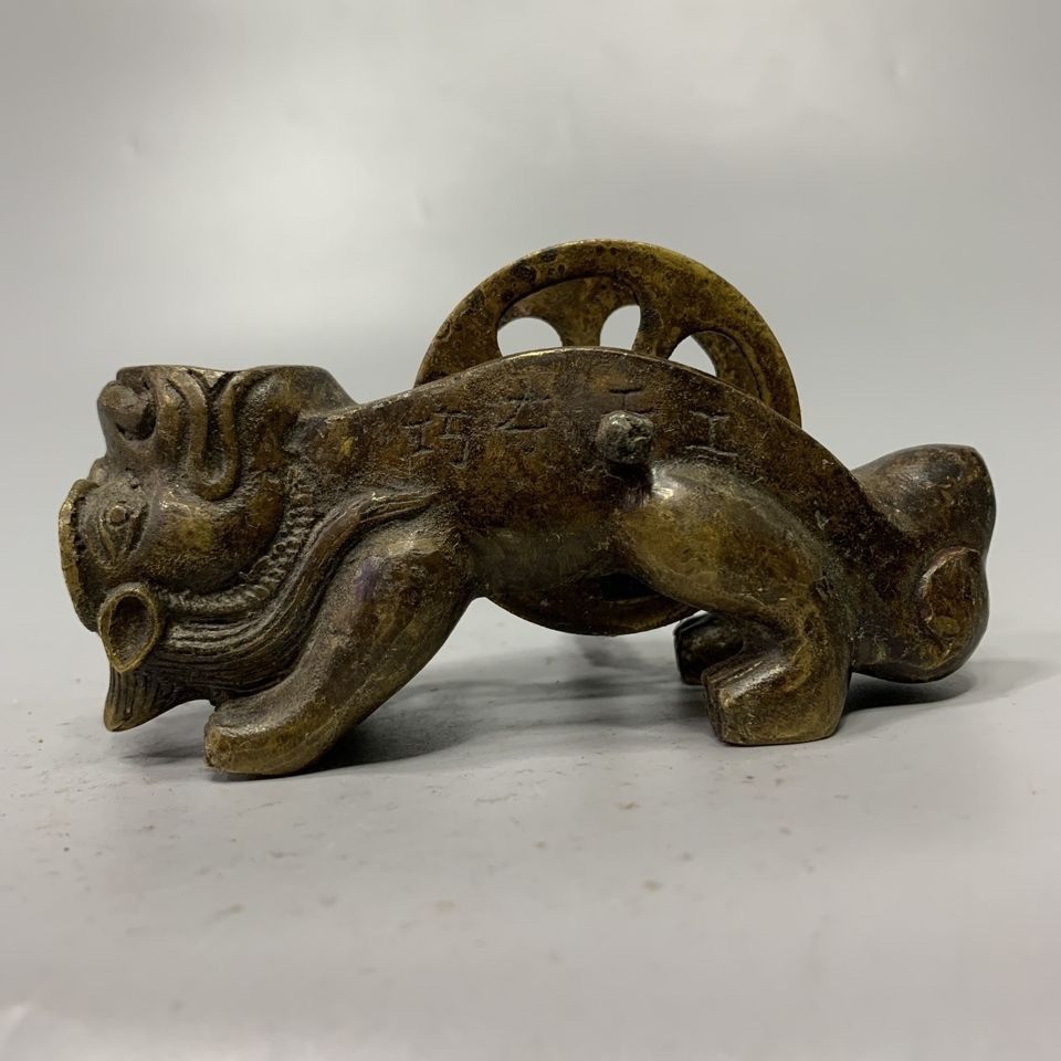 Collectible Vintage Tools - Porte-encres en laiton Pixiu à tête
