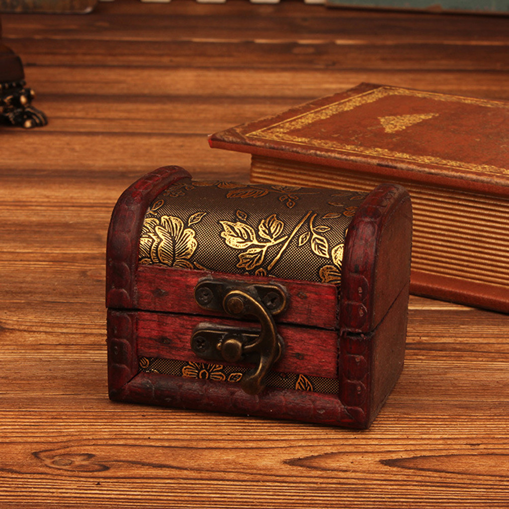 Vintage Collectible Item - Boîte à bijoux vintage en bois