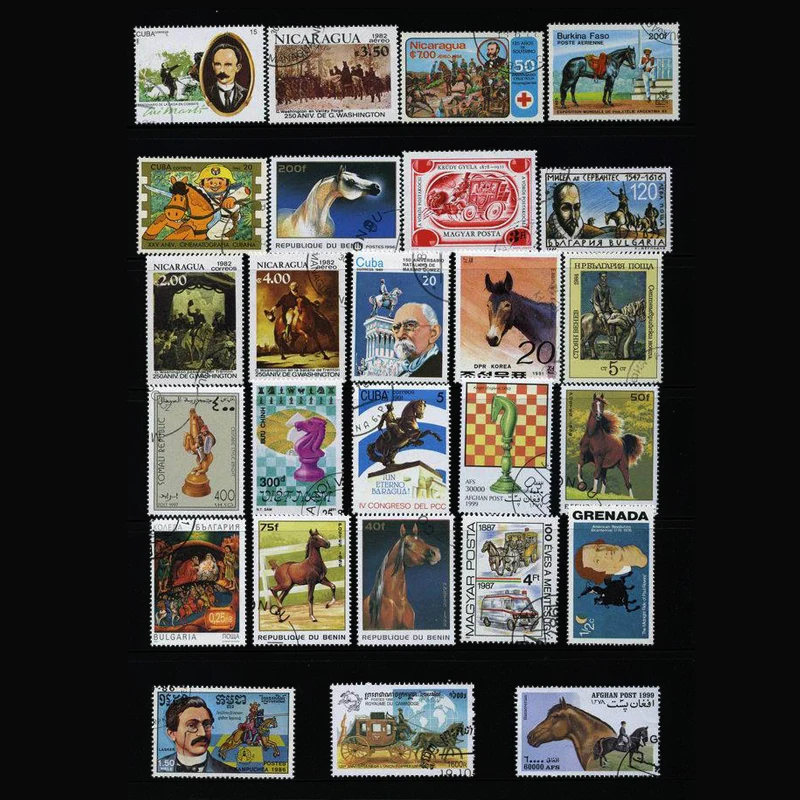 Timbres-poste 50 chevaux diffé - Collectible Vintage Postage Stamps avis et prix