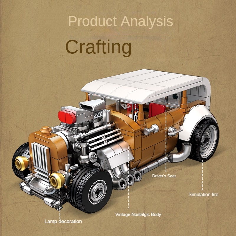 Ensemble de blocs de construct - Vintage Collectible Cars avis et prix