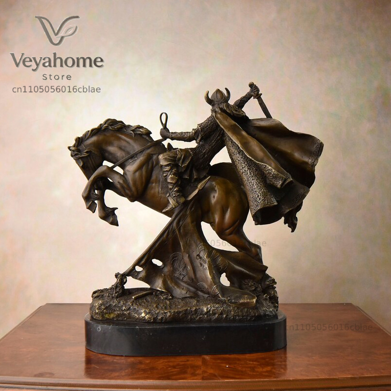 Statue de guerrier médiéval en - Vintage Collectible Marbles avis et prix