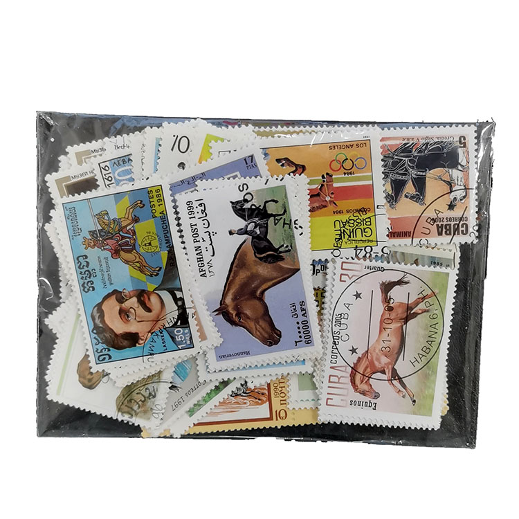 100 timbres de chevaux différe - Collectible Vintage Postage Stamps avis et prix