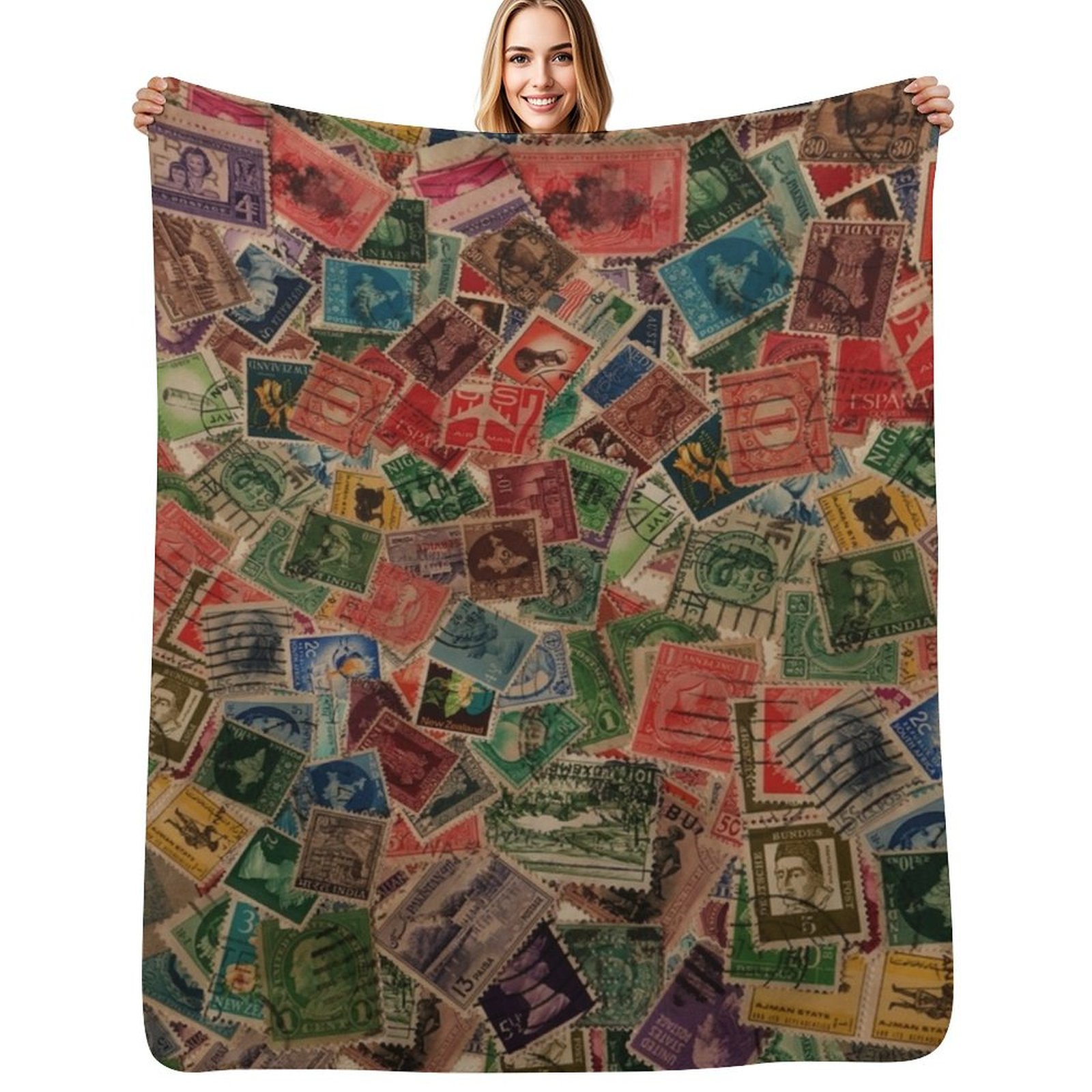 Couverture en peluche chaude e - Collectible Vintage Postage Stamps avis et prix