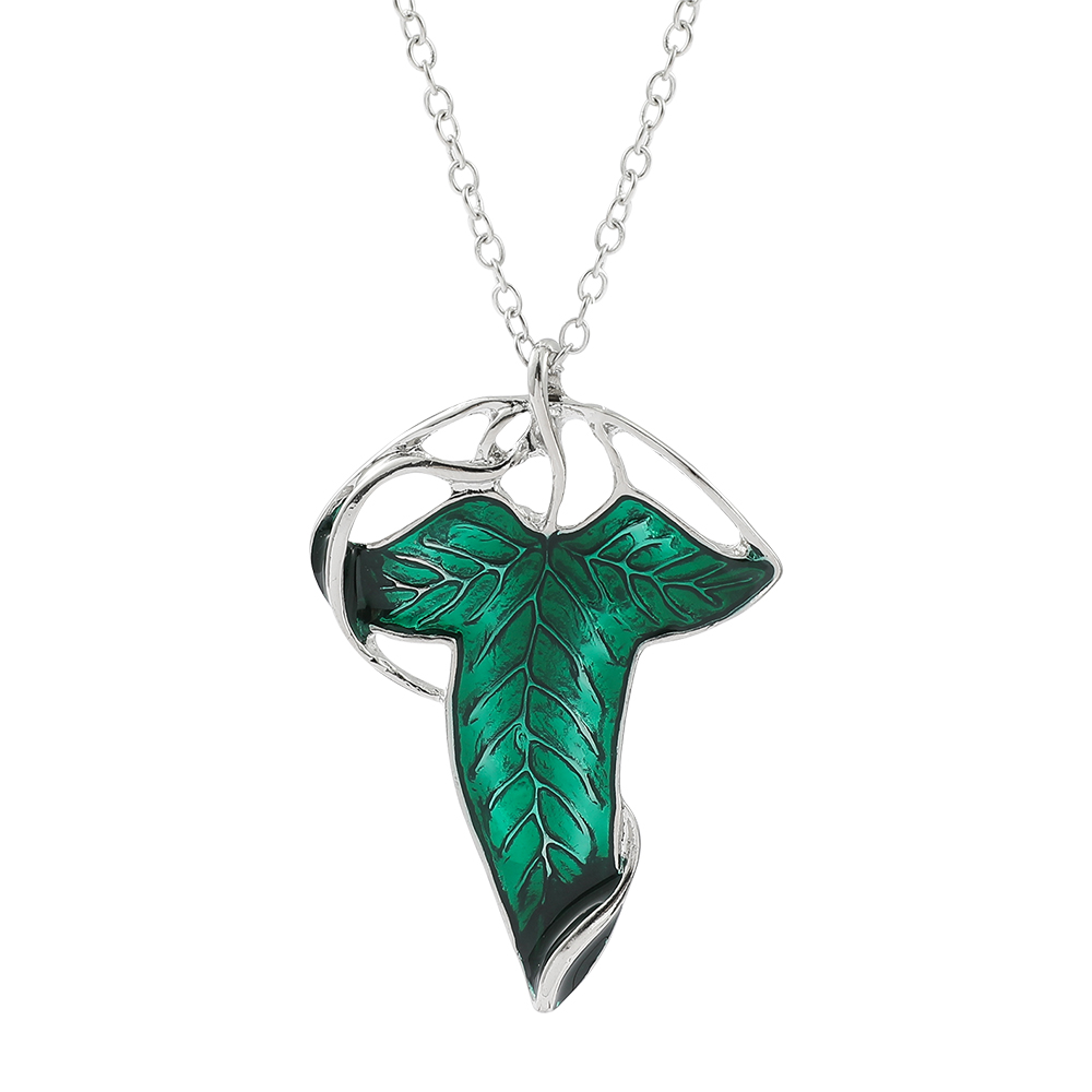 Collier pendentif feuille vert - Vintage Collectible Item avis et prix