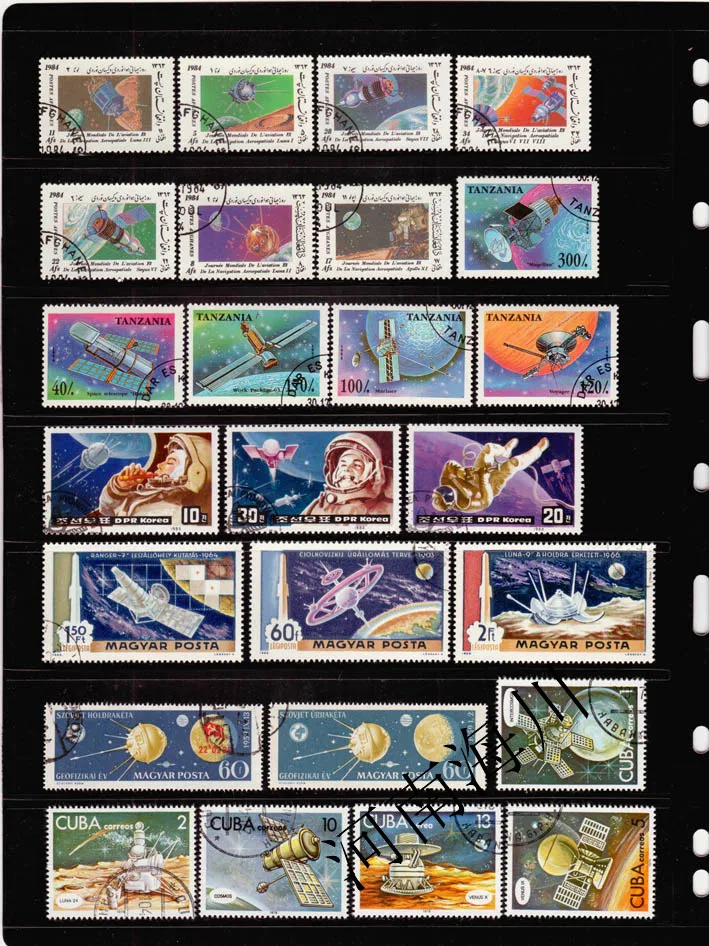 100 timbres de l'espace différ - Collectible Vintage Postage Stamps avis et prix