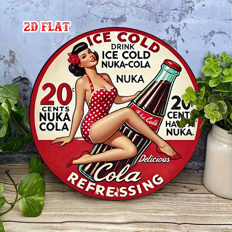 Panneau rond en aluminium 2D p - Vintage Collectible Signs avis et prix