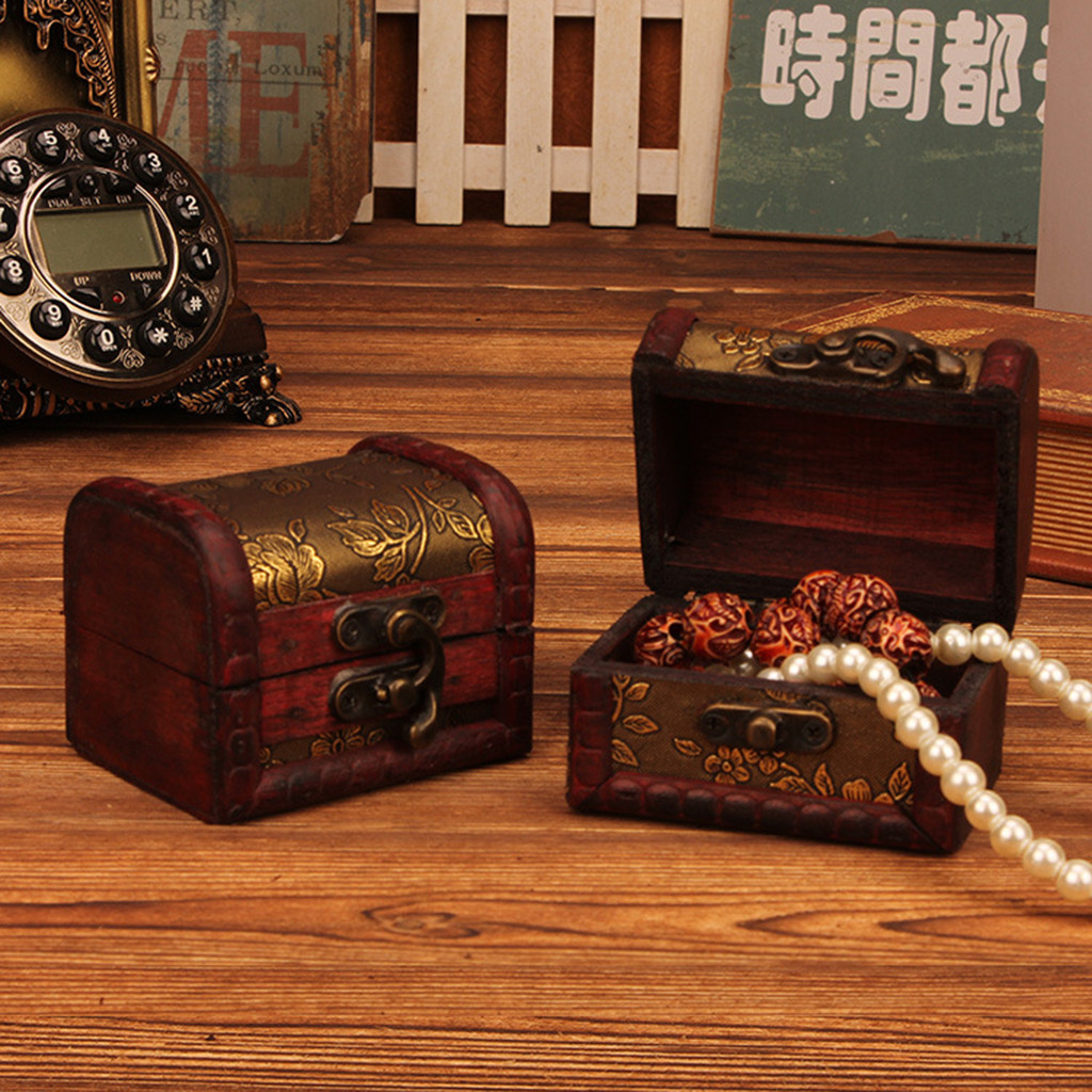 Boîte à bijoux vintage en bois - Vintage Collectible Item avis et prix
