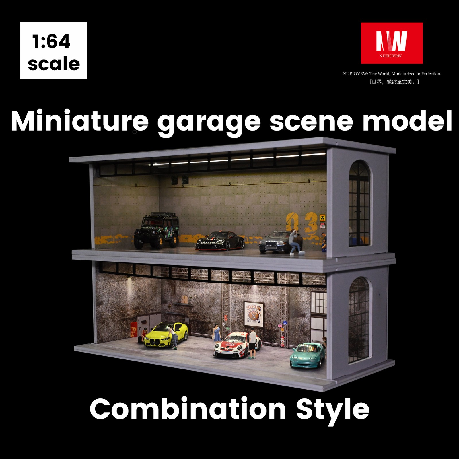 Diorama 1:64 modèle de Garage  - Vintage Collectible Cars avis et prix