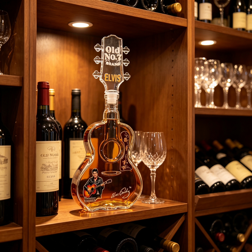Carafe à whisky Elvis Guitar e - Vintage Collectible Bottles avis et prix