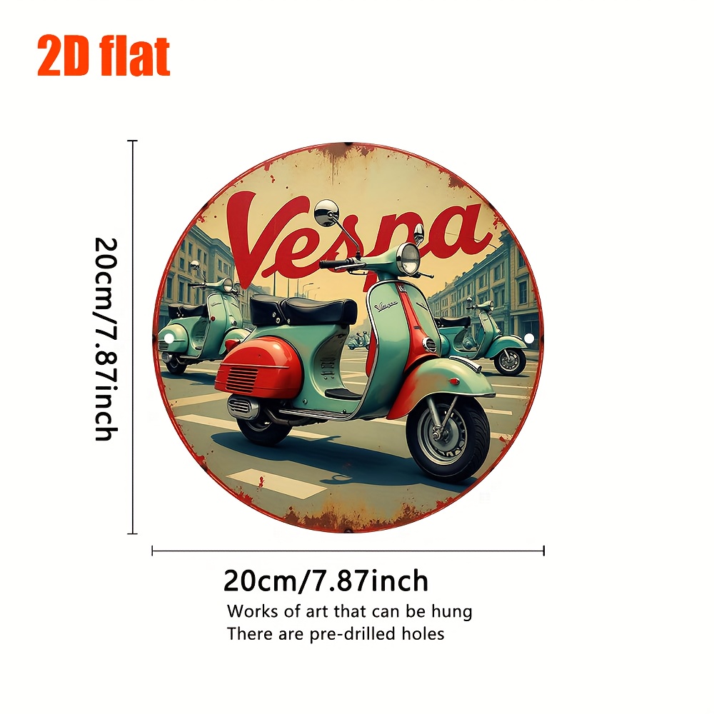 Art mural en métal pour scoote - Vintage Collectible Signs avis et prix