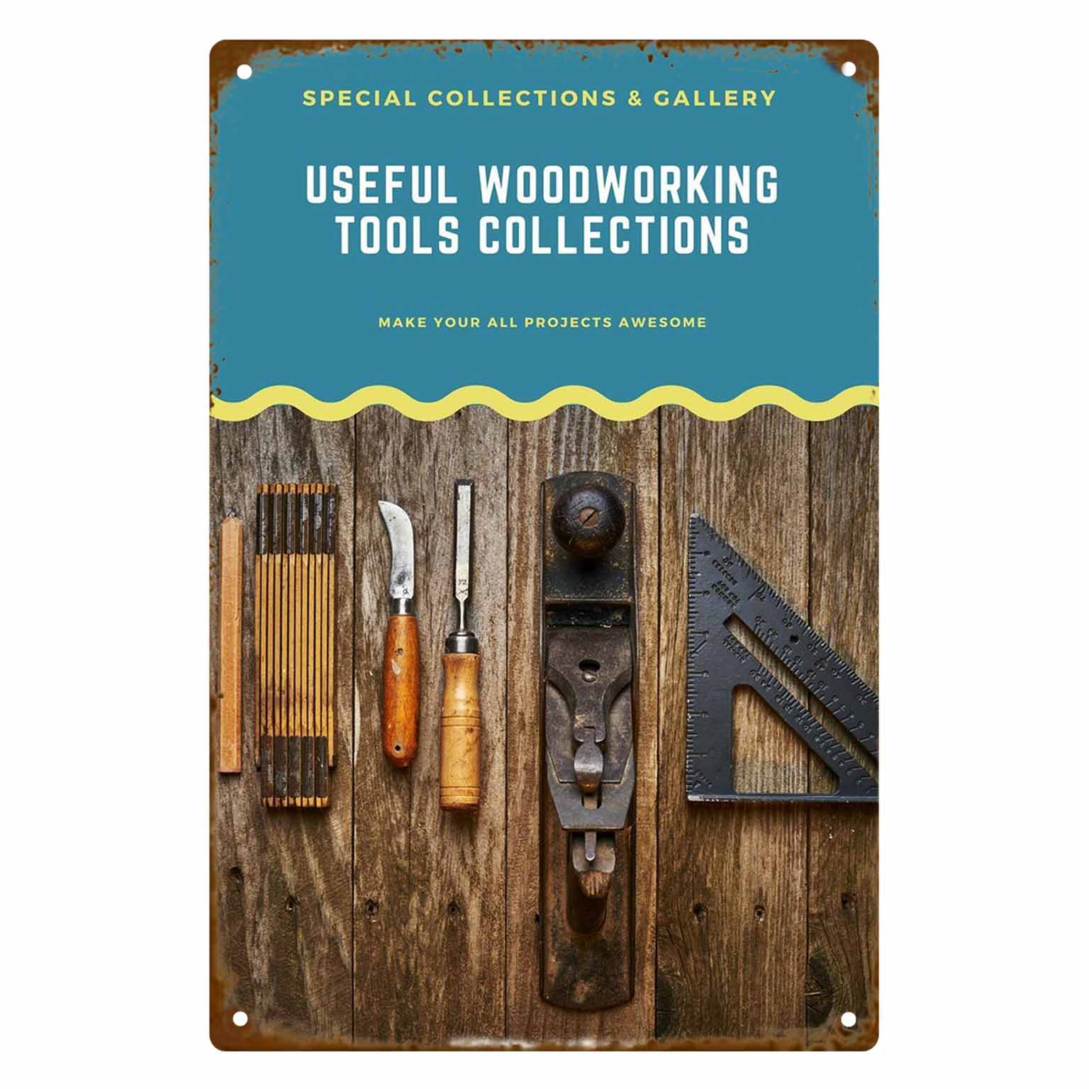 Panneau mural vintage en métal - Collectible Vintage Tools avis et prix