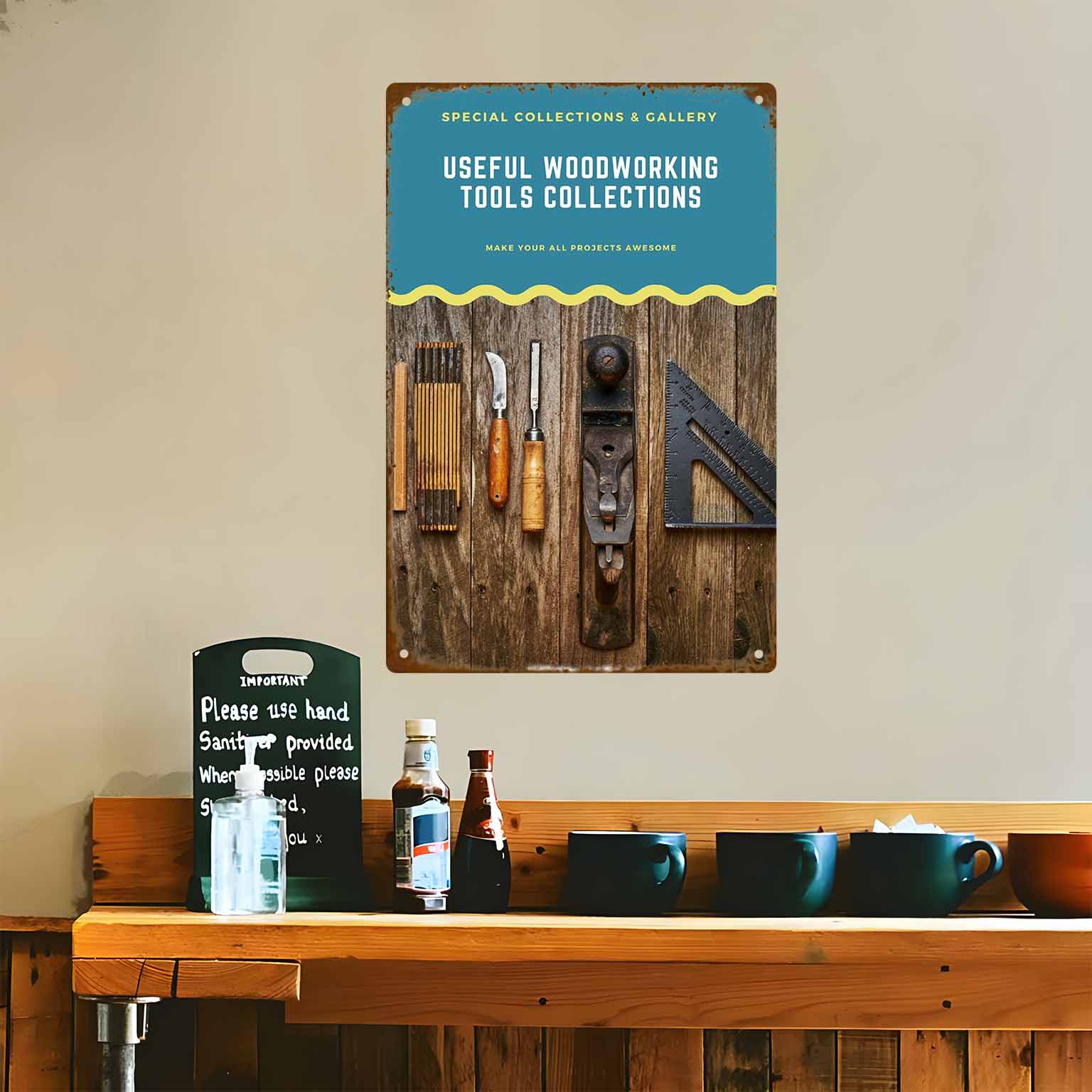 Panneau mural vintage en métal - Collectible Vintage Tools avis et prix