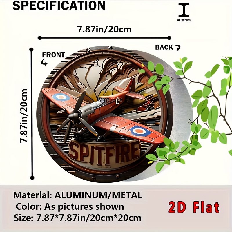 Panneau mural plat 2D en alumi - Vintage Collectible Signs avis et prix
