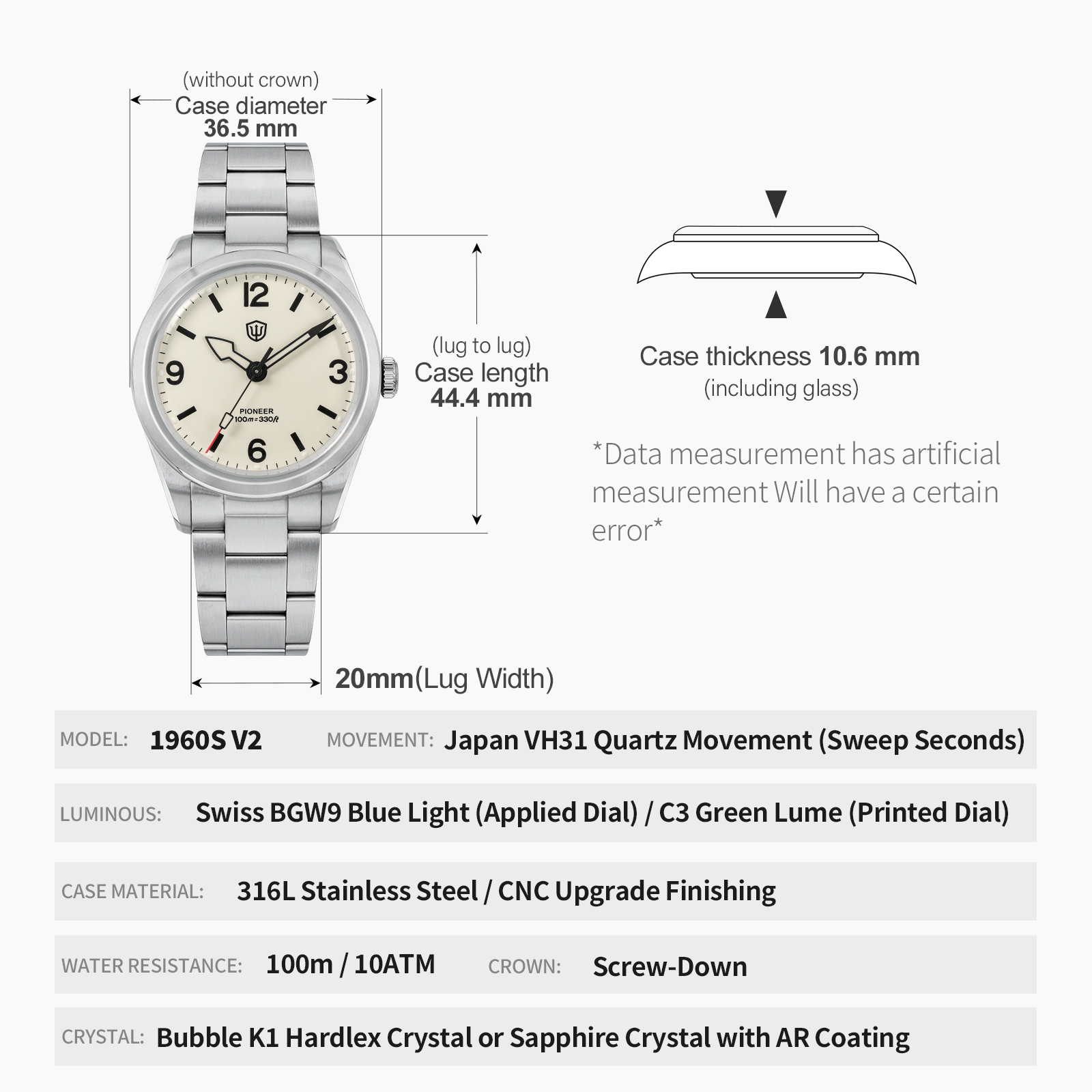 Watchdives WD1960S V2 montre à - Vintage Collectible Watches avis et prix